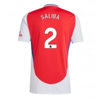 Camisa de time de futebol Arsenal William Saliba #2 Replicas 1º Equipamento 2024-25 Manga Curta